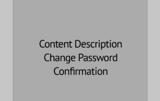 Change Password Confirm